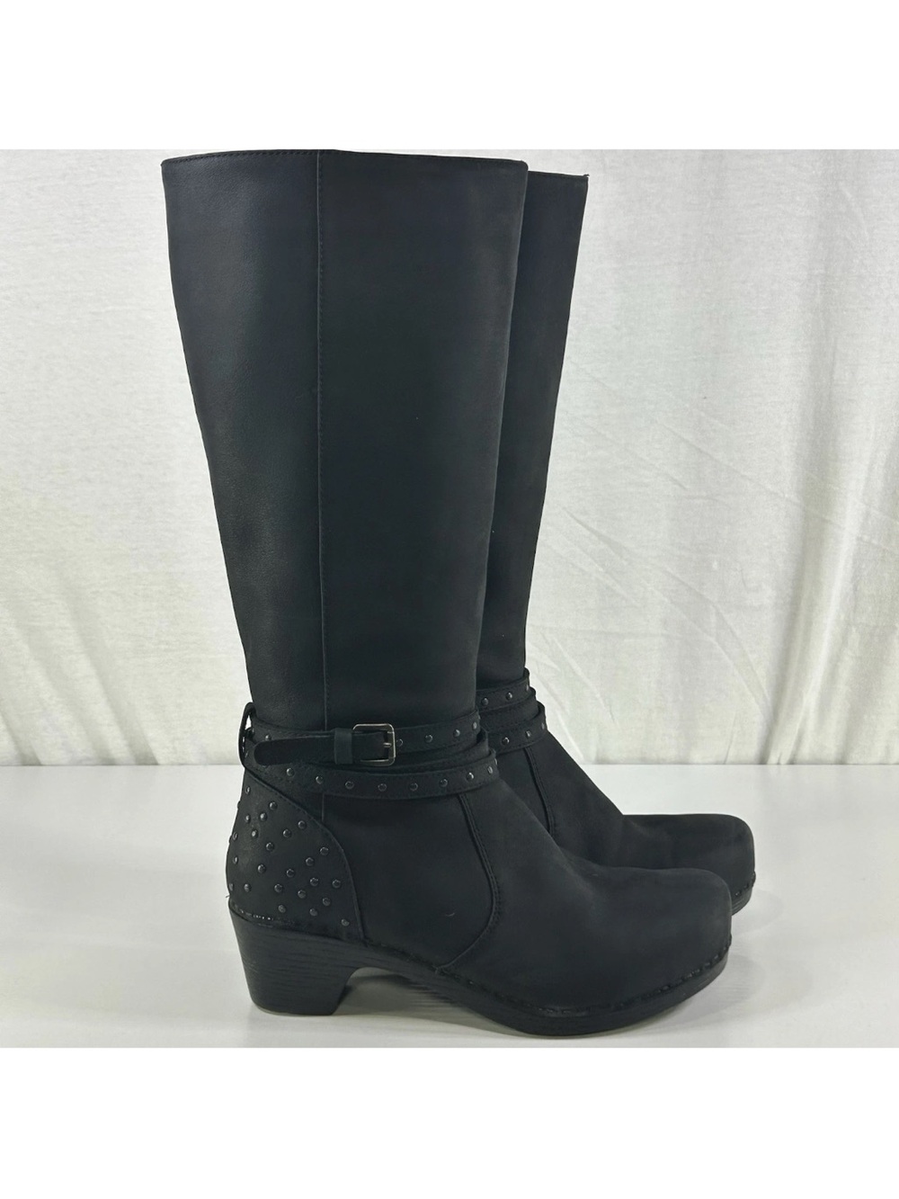 DANSKO Myra Black Studded Mid-Calf Women's Boot - Picture 2 of 16